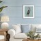 Stupell Industries Coastal Pelican Muted Blue Framed Print Under Glass, design by Julie DeRice
